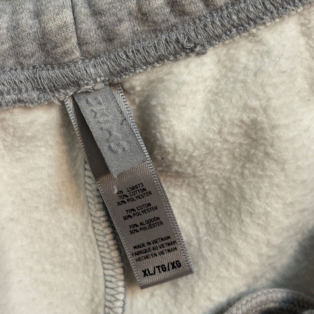 Skims Lounge Pant womens XL Gray Joggers Elastic Waist Pockets Capri - Picture 4 of 8